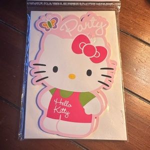 Unopened Hello Kitty Party Invitations (8 ct) in original packaging